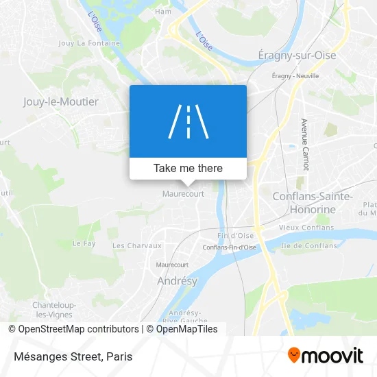 Rue Des Mésanges map