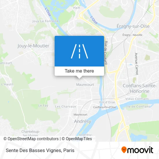Sente Des Basses Vignes map