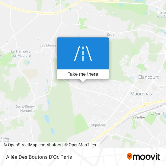 Allée Des Boutons D'Or map