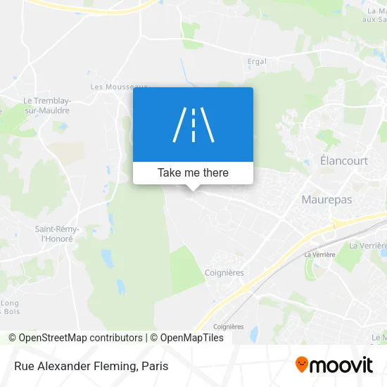 Rue Alexander Fleming map