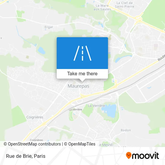 Rue de Brie map