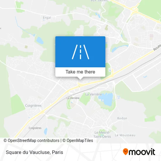 Square du Vaucluse map