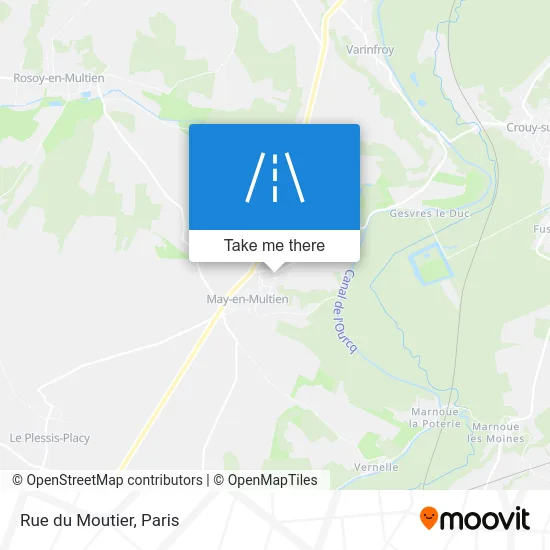 Rue du Moutier map