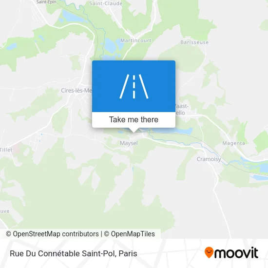 Rue Du Connétable Saint-Pol map