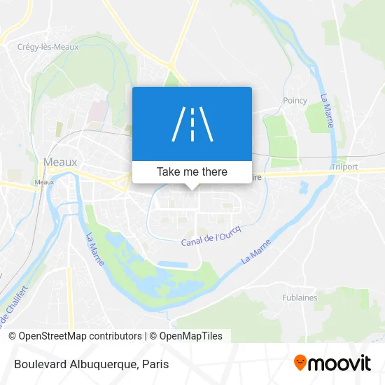 Boulevard Albuquerque map