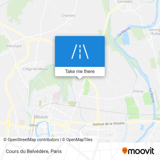 Cours du Belvédère map