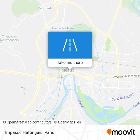Impasse Hattingais map