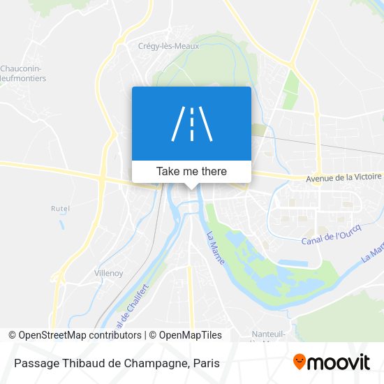 Passage Thibaud de Champagne map