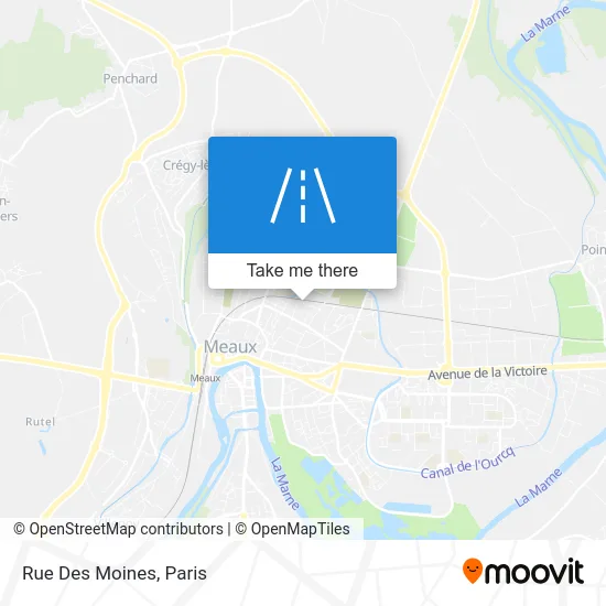 Rue Des Moines map