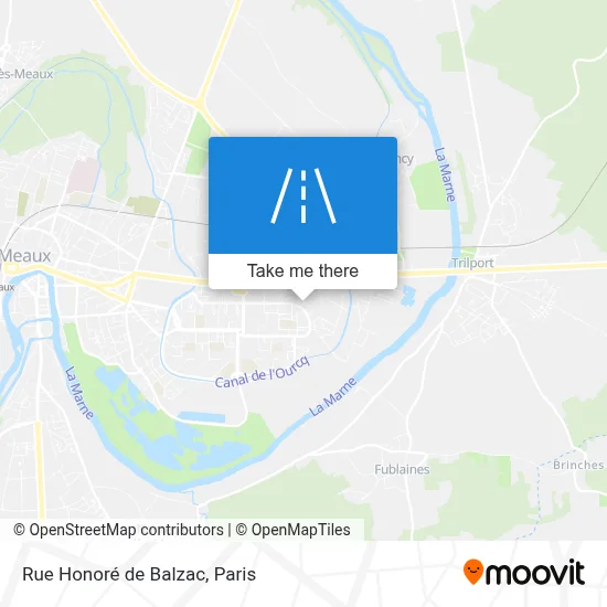 Rue Honoré de Balzac map
