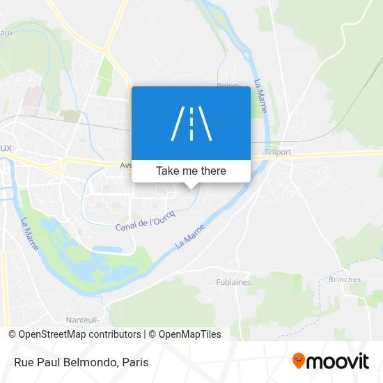 Rue Paul Belmondo map