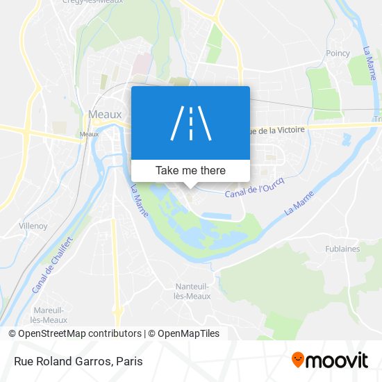 Rue Roland Garros map