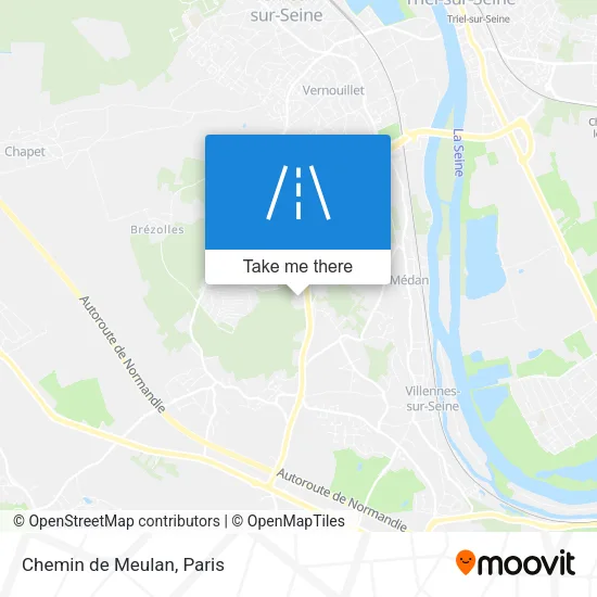 Chemin de Meulan map