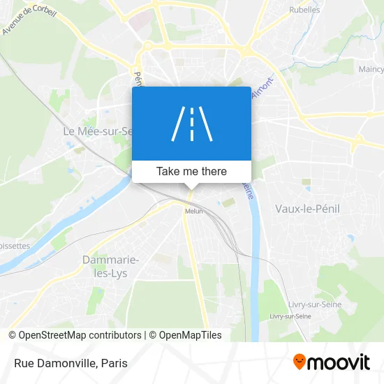 Rue Damonville map