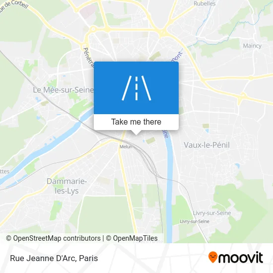 Rue Jeanne D'Arc map