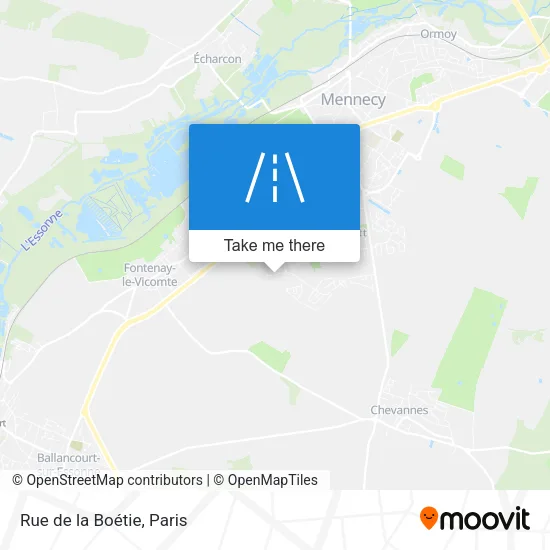 Rue de la Boétie map