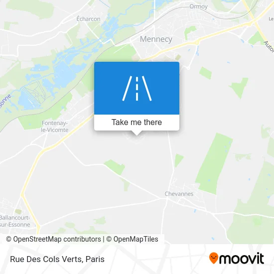 Rue Des Cols Verts map