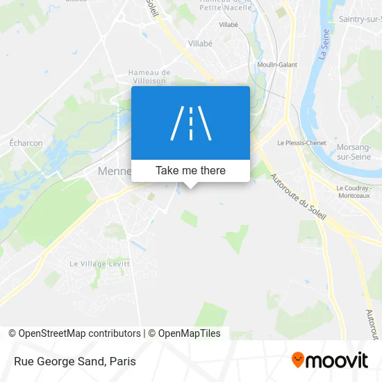 Rue George Sand map