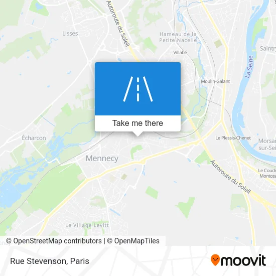 Rue Stevenson map