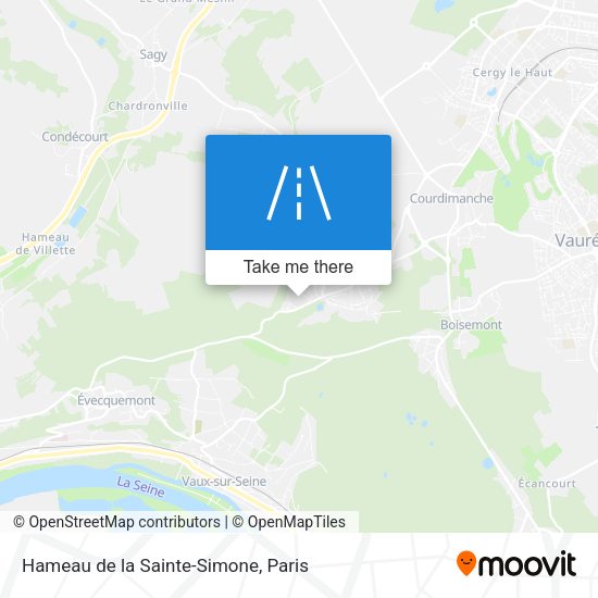 Hameau de la Sainte-Simone map