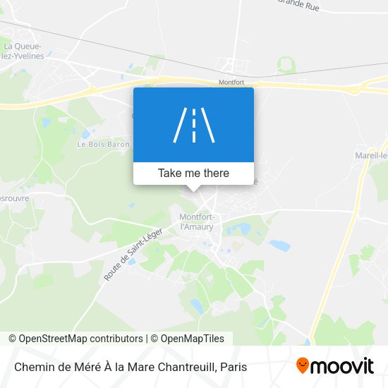 Chemin de Méré À la Mare Chantreuill map