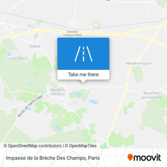 Impasse de la Brèche Des Champs map