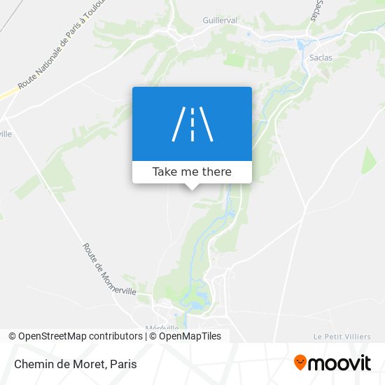 Chemin de Moret map