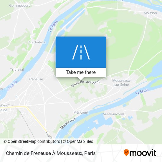 Chemin De Freneuse À Mousseaux map