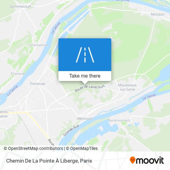 Chemin De La Pointe À Liberge map
