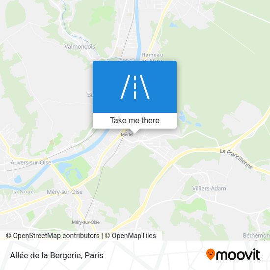 Allée de la Bergerie map