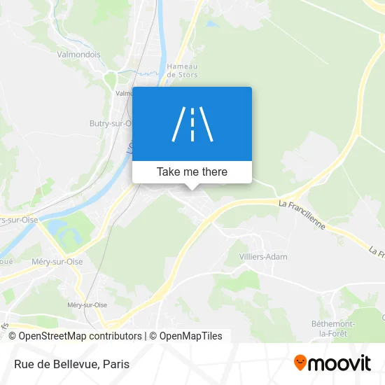 Rue de Bellevue map