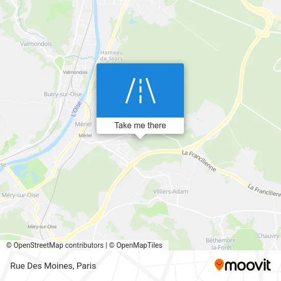 Rue Des Moines map