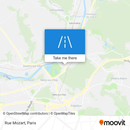 Rue Mozart map
