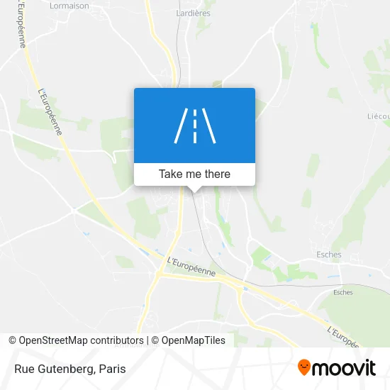 Rue Gutenberg map