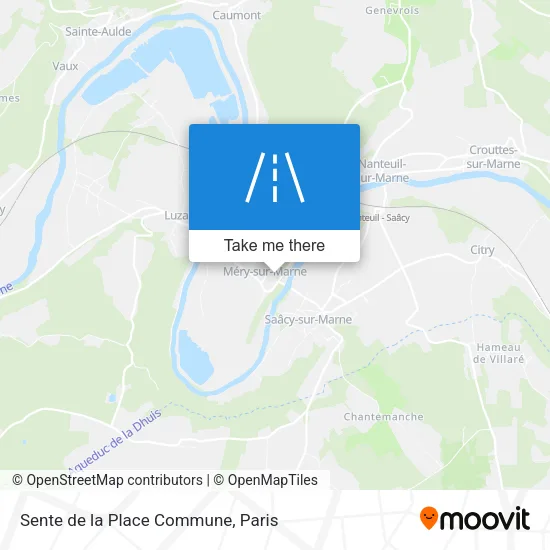 Sente de la Place Commune map