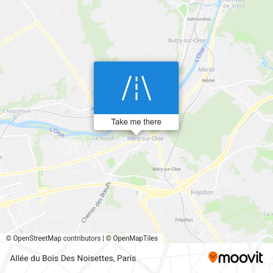 Allée du Bois Des Noisettes map