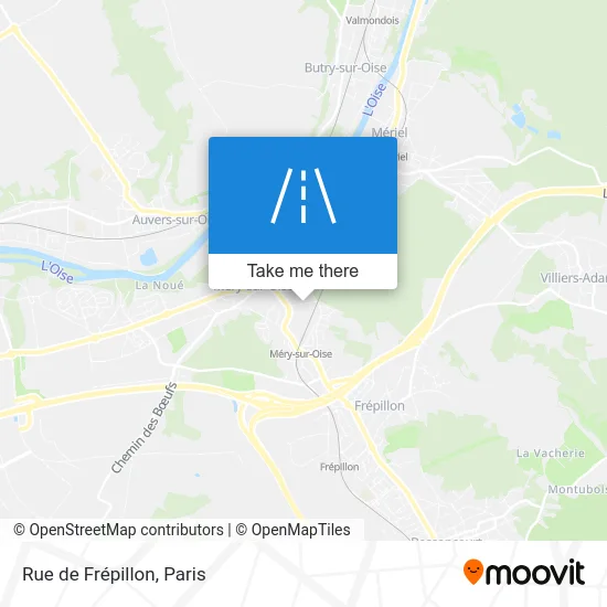 Rue de Frépillon map