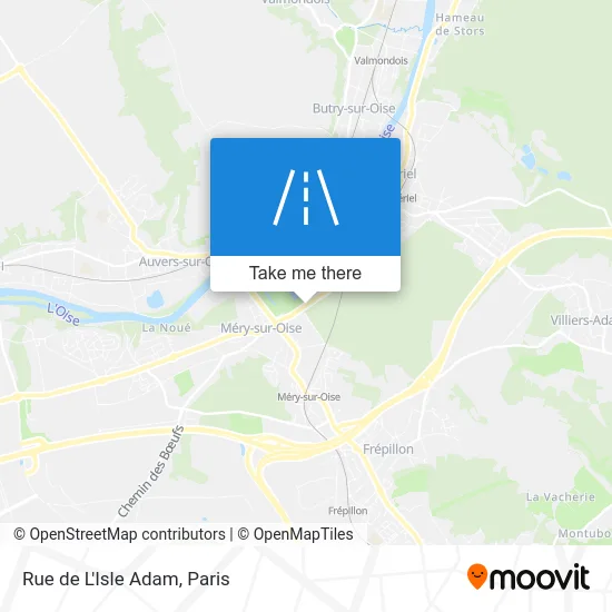 Rue de L'Isle Adam map