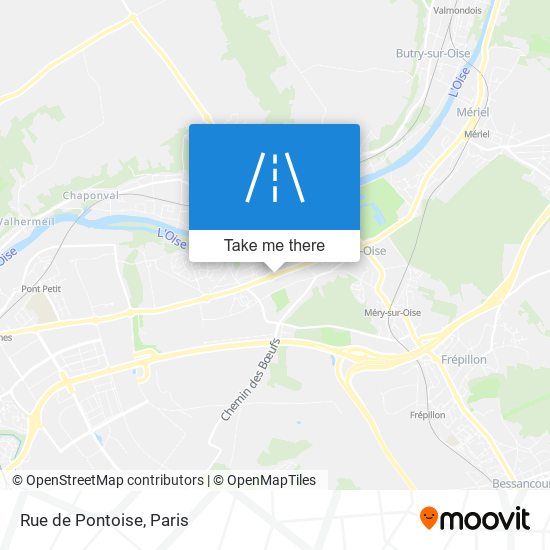 Mapa Rue de Pontoise