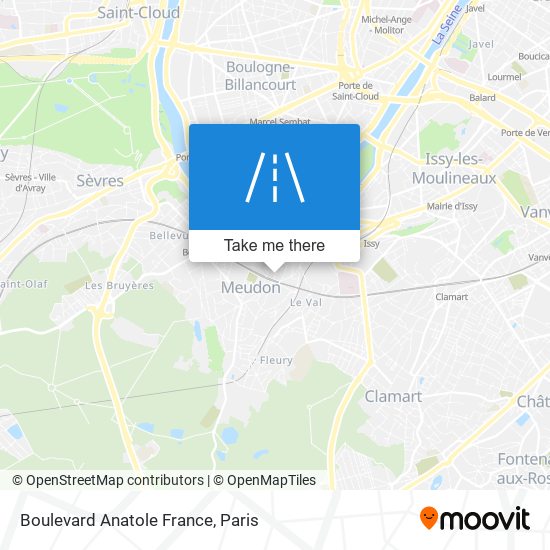 Mapa Boulevard Anatole France