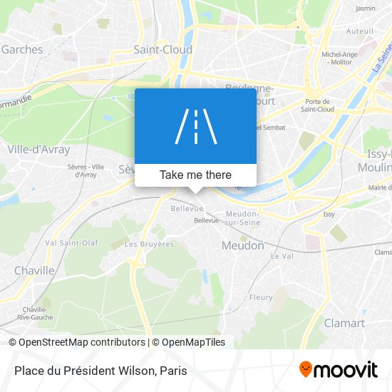 Mapa Place du Président Wilson