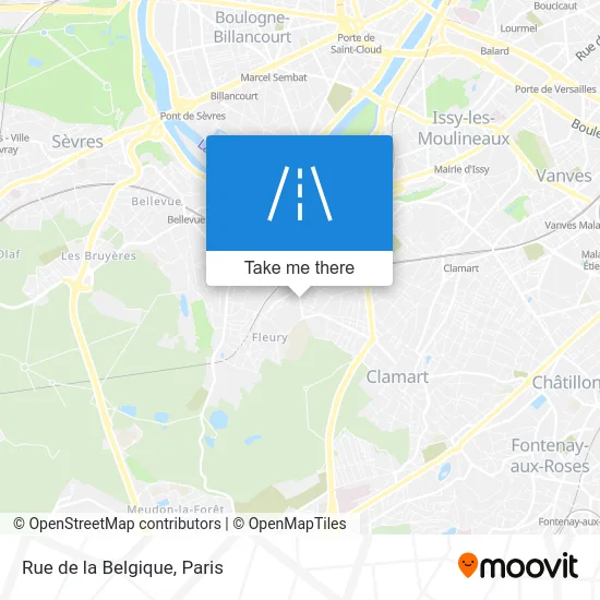 Rue de la Belgique map