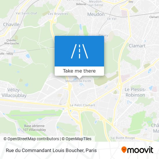 Mapa Rue du Commandant Louis Boucher