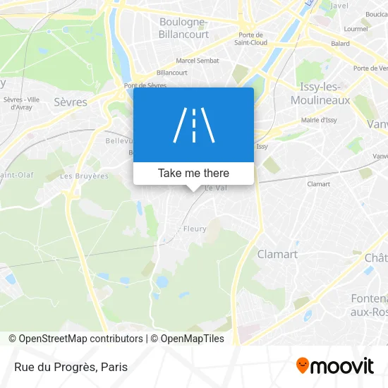 Rue du Progrès map