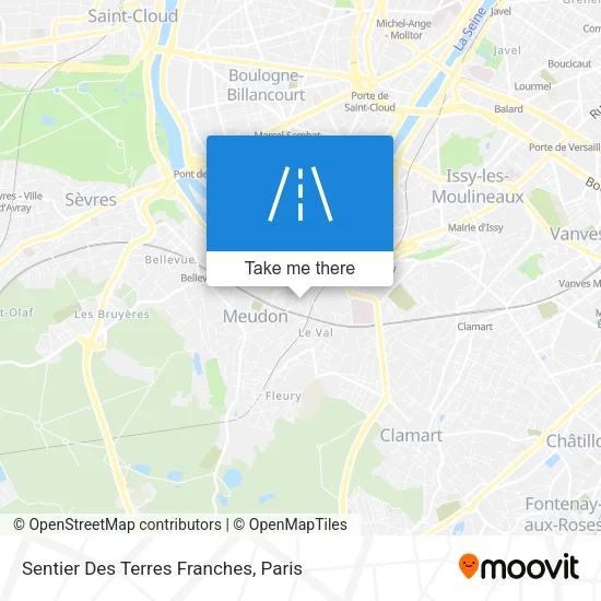 Sentier Des Terres Franches map