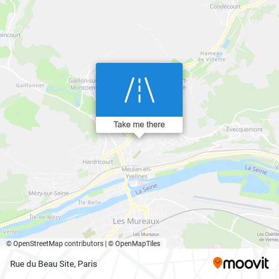 Mapa Rue du Beau Site