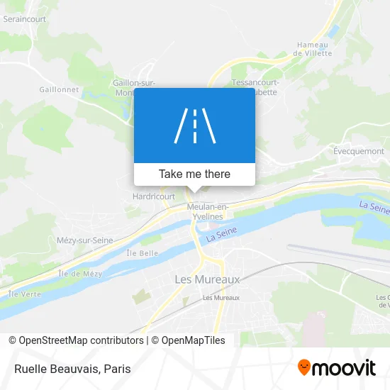 Mapa Ruelle Beauvais