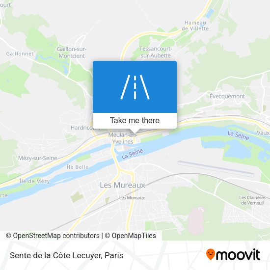 Sente de la Côte Lecuyer map