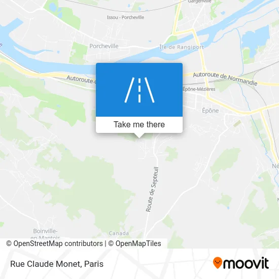 Rue Claude Monet map