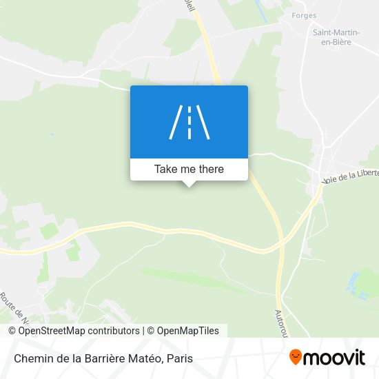 Chemin De La Barrière Matéo map